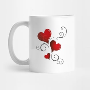 Valentine's Day - Floral Hearts Mug